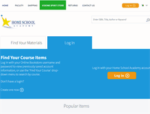 Tablet Screenshot of homeschool.textbookx.com